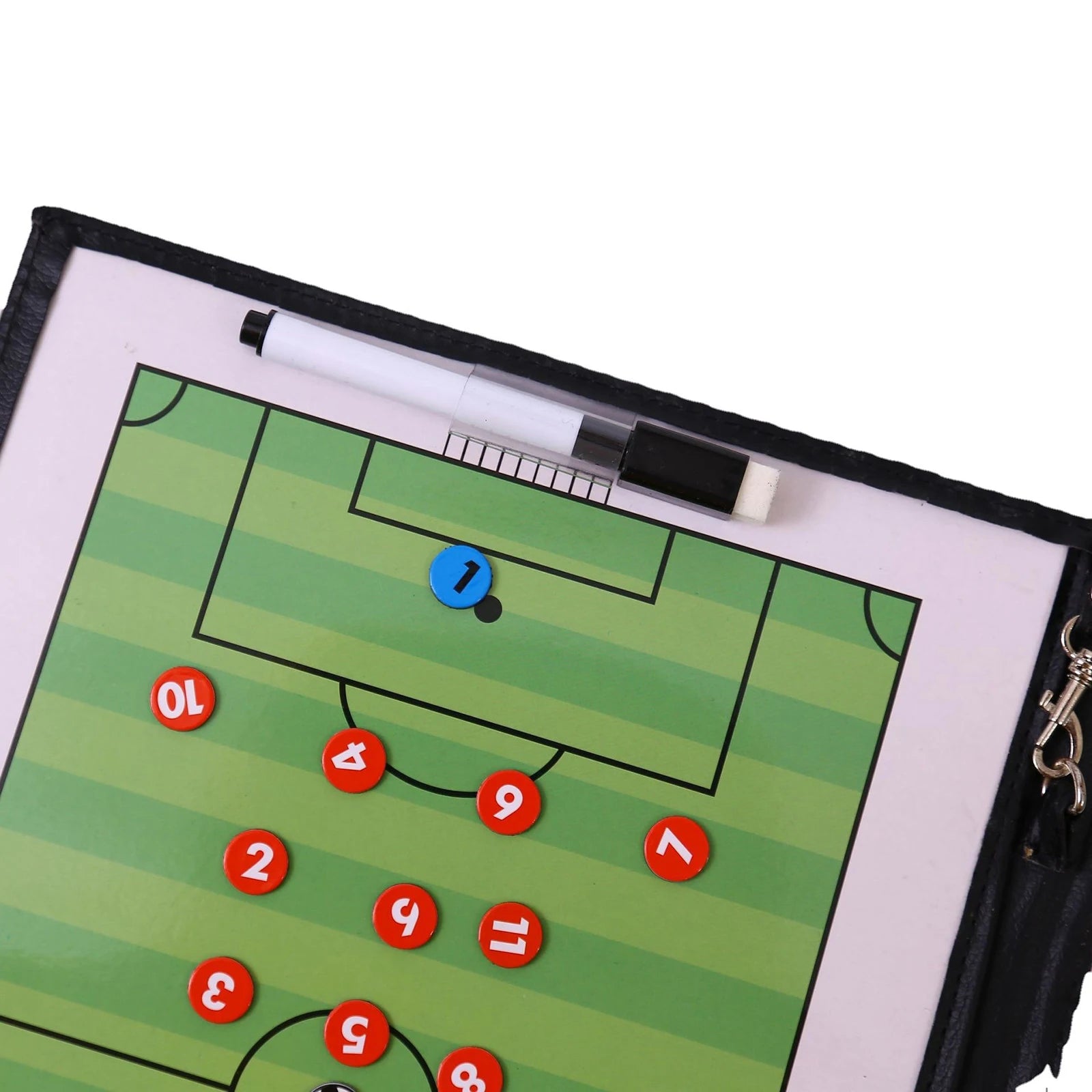 Soccer Coaches Tactics Board Magnetic Football Clipboard Strategy Blackboard Folded Size: 31.5 * 24 Cm Coach's Tactical Board