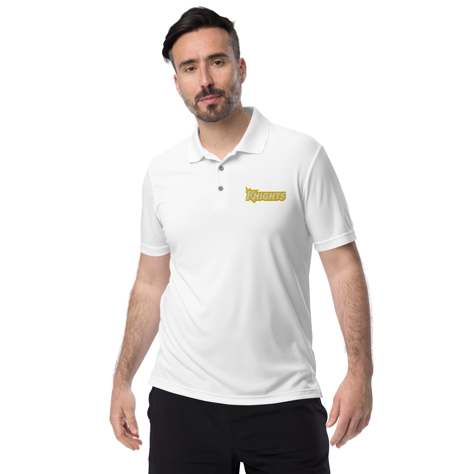 Knights Adidas Performance Polo Shirt – Moisture-Wicking, Lightweight Fabric, Stylish Design for Active Lifestyle, Ideal for Gym, Sports & Casual Outings