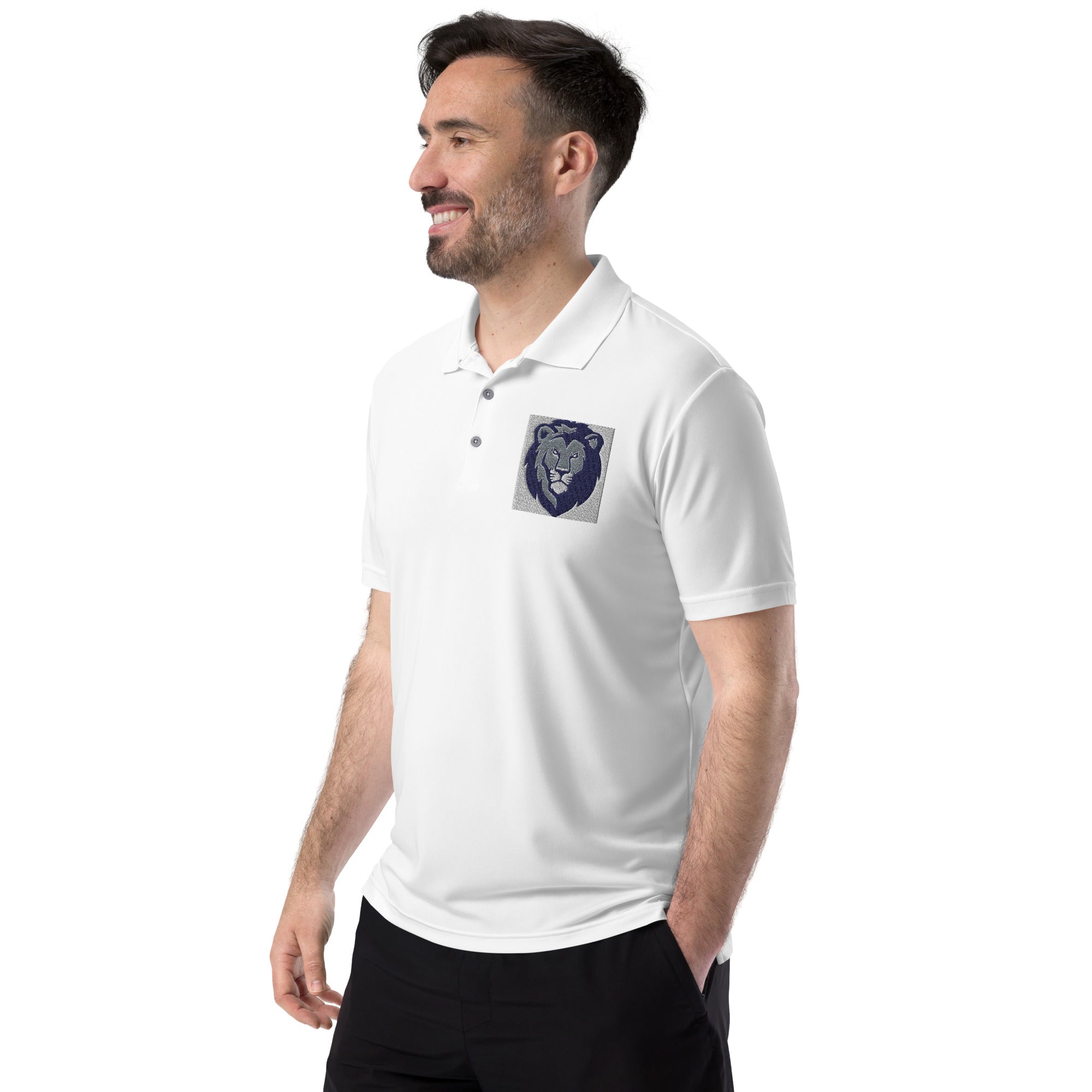 LionsLincoln Adidas Performance Polo Shirt – Moisture-Wicking, Lightweight Fabric, Stylish Design for Active Lifestyle, Ideal for Gym, Sports & Casual Outings