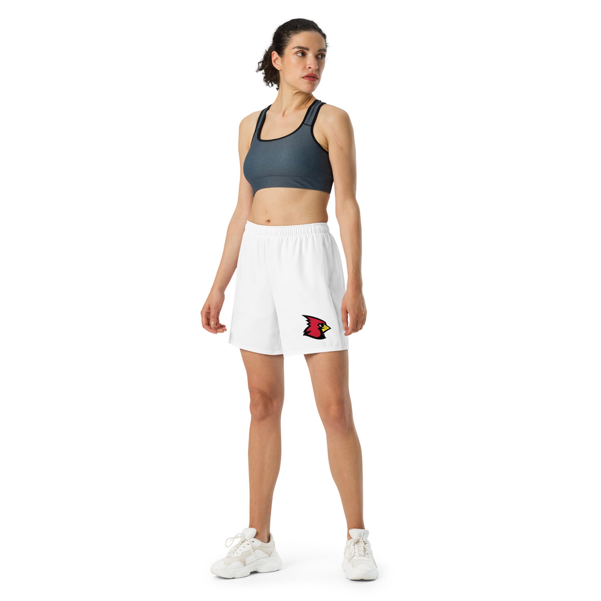 Cardinals All-Over Print Unisex Athletic Long Shorts – Lightweight, Breathable Fabric, Perfect for Workouts, Running & Casual Wear