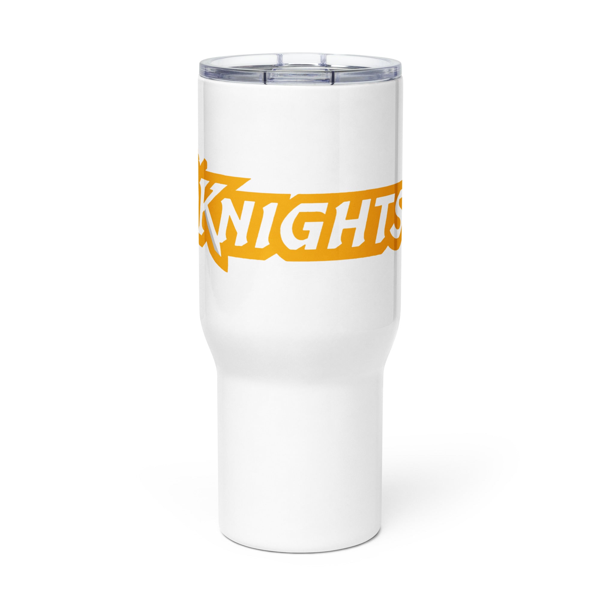 Insulated Knights Travel Mug with Handle – Durable Stainless Steel, Double-Wall Design, Perfect for Gym, Sports, Coffee & Refreshments