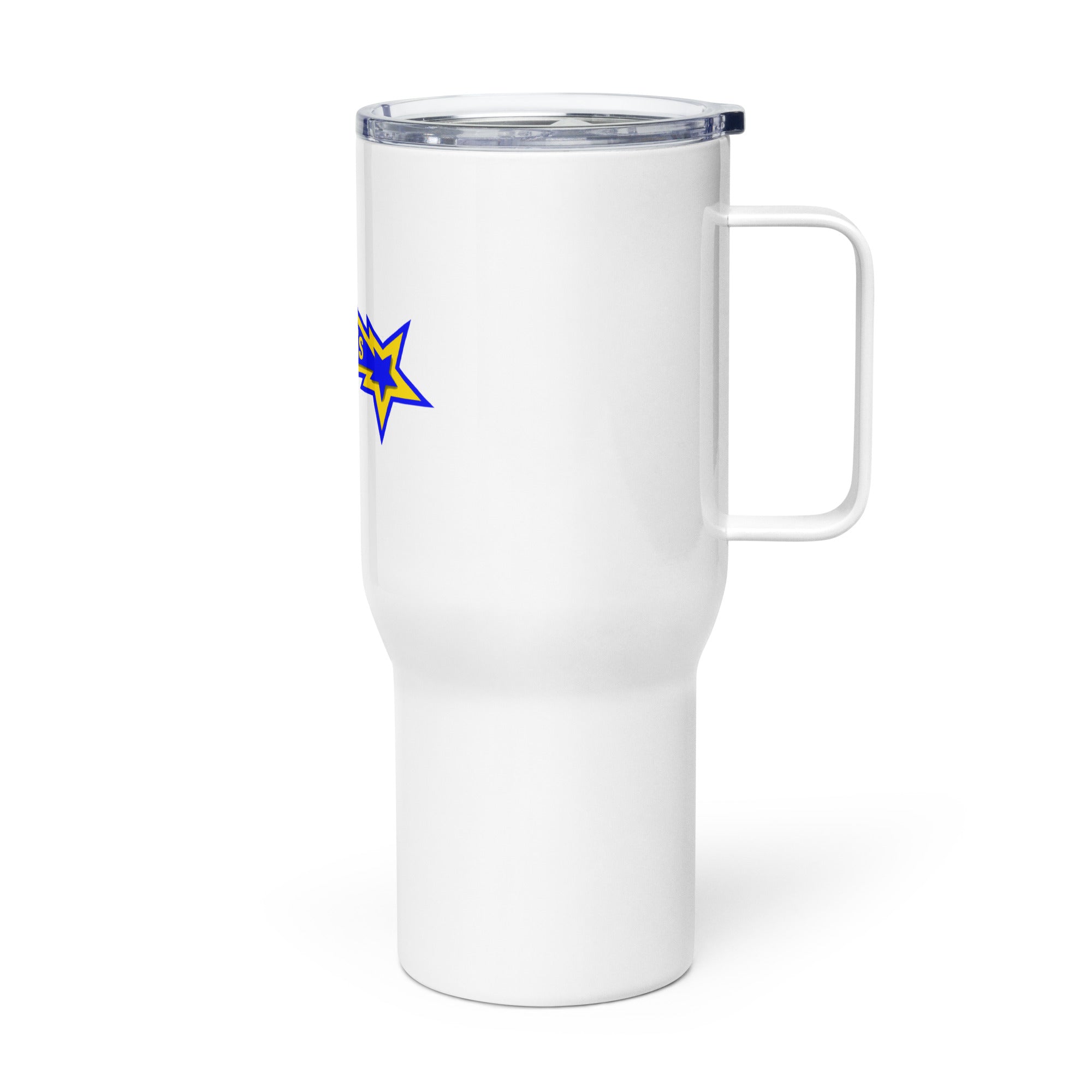 Insulated Comets Travel Mug with Handle – Durable Stainless Steel, Double-Wall Design, Perfect for Gym, Sports, Coffee & Refreshments