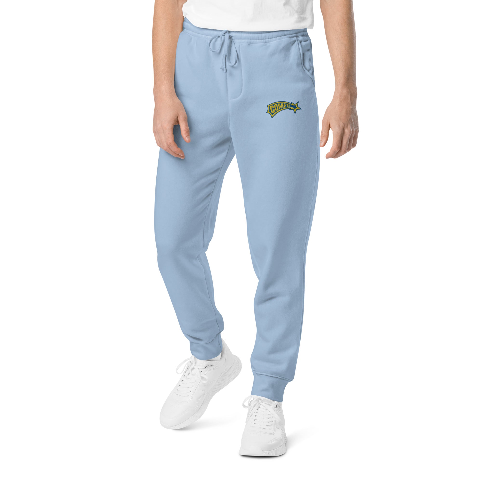 Comets Unisex Pigment-Dyed Sweatpants – Soft & Cozy Fabric, Adjustable Drawstring Waist, Relaxed Fit, Perfect for Casual Wear