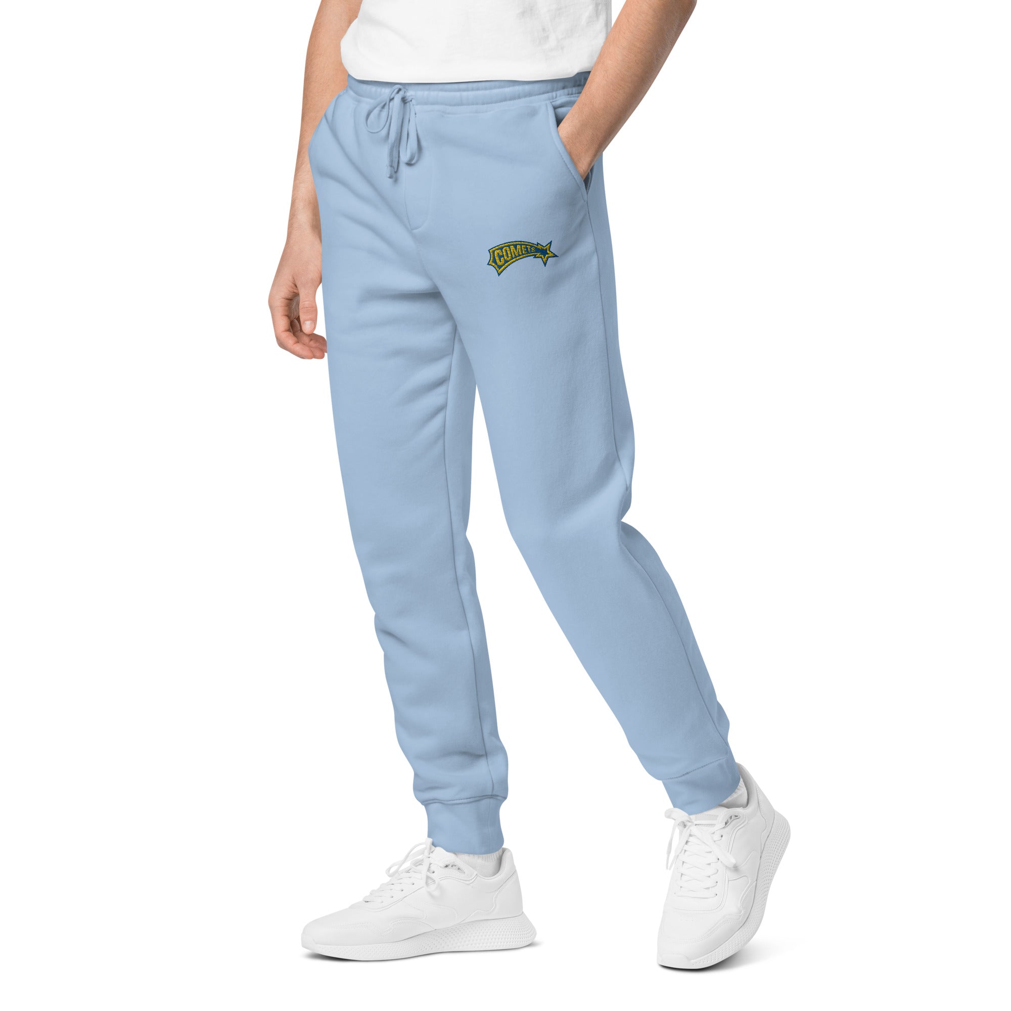 Comets Unisex Pigment-Dyed Sweatpants – Soft & Cozy Fabric, Adjustable Drawstring Waist, Relaxed Fit, Perfect for Casual Wear