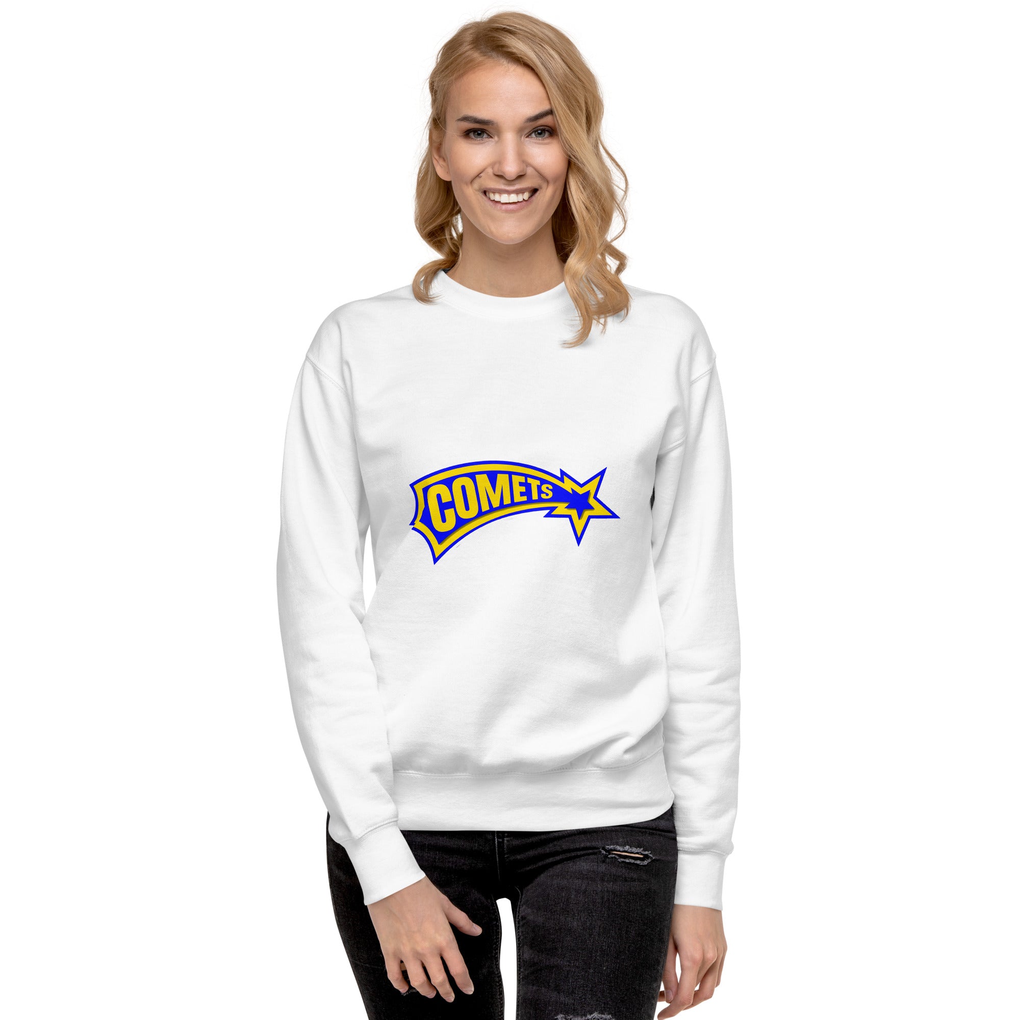 Comets Unisex Premium Sweatshirt – Ultra-Soft, Cozy, and Stylish – Crewneck for Everyday Comfort – Perfect for Casual Wear, Layering, and All Seasons