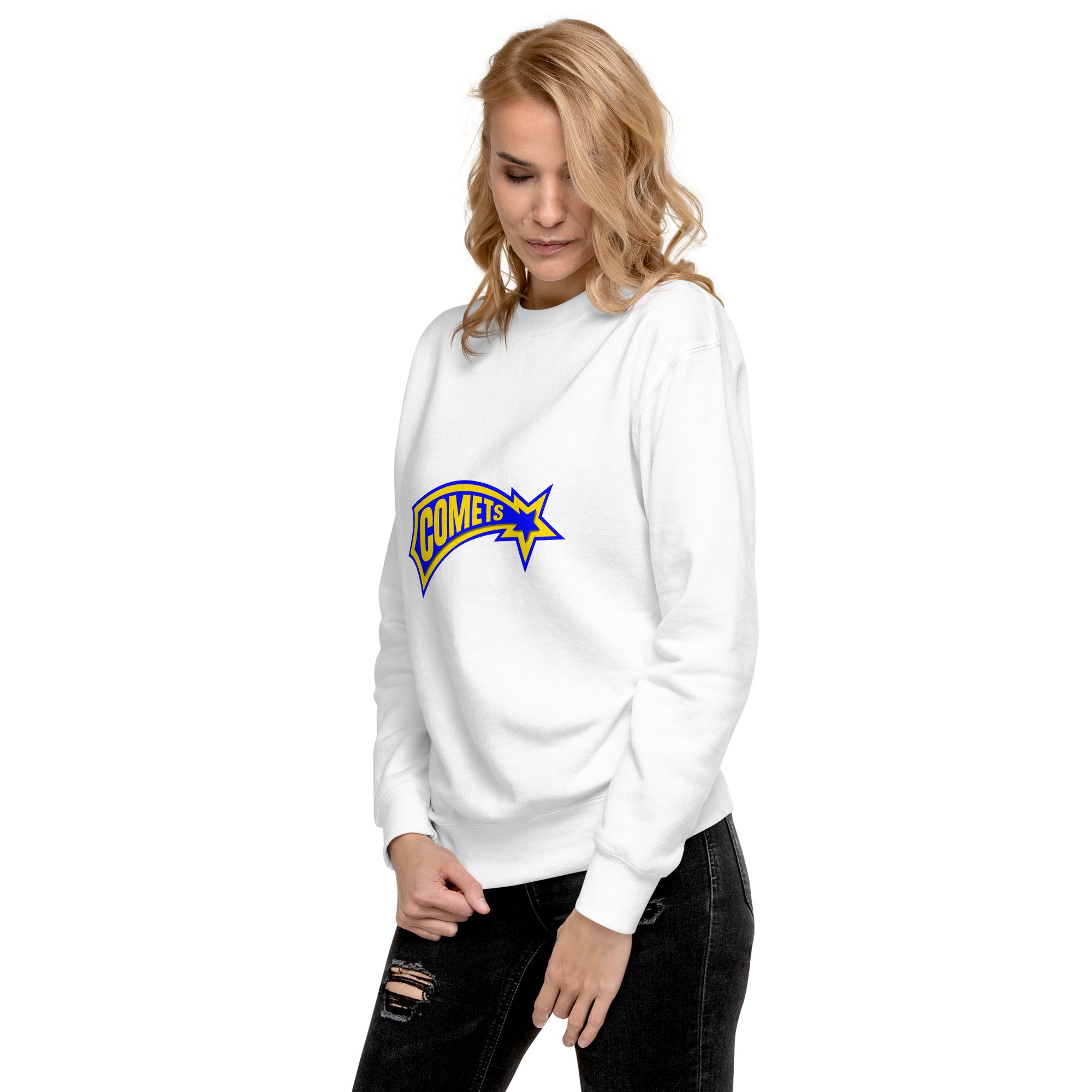 Comets Unisex Premium Sweatshirt – Ultra-Soft, Cozy, and Stylish – Crewneck for Everyday Comfort – Perfect for Casual Wear, Layering, and All Seasons