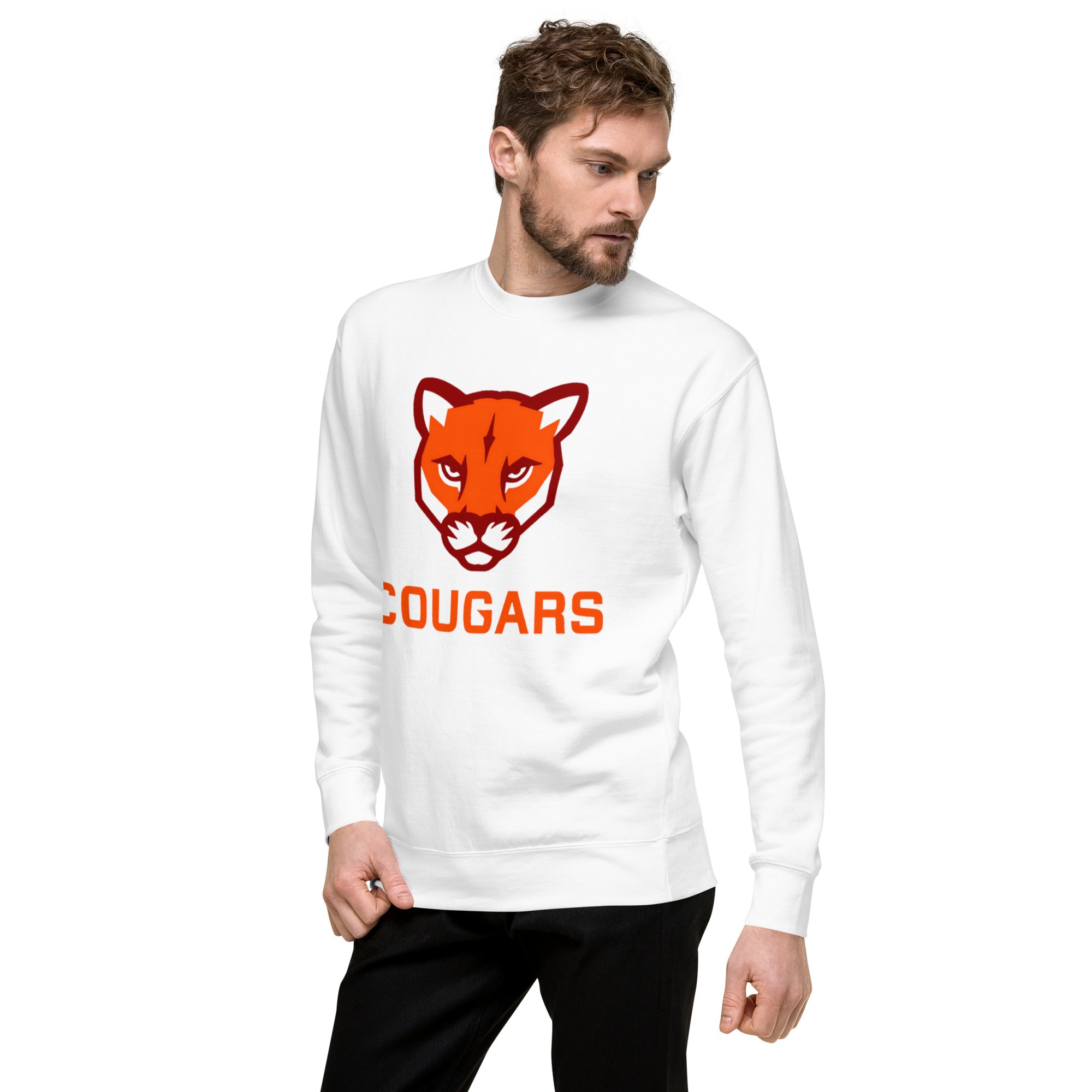 Cougars Unisex Premium Sweatshirt – Ultra-Soft, Cozy, and Stylish – Crewneck for Everyday Comfort – Perfect for Casual Wear, Layering, and All Seasons