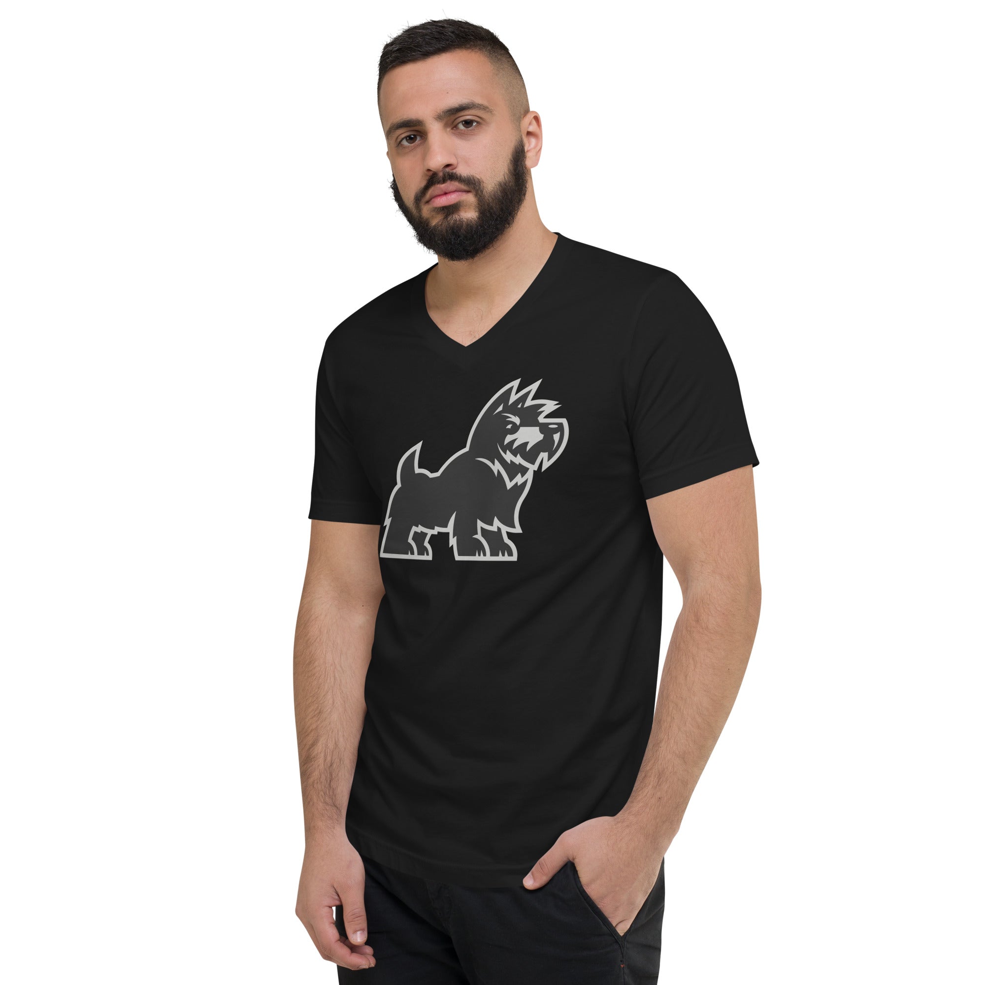 Scotties Unisex Short Sleeve V-Neck T-Shirt