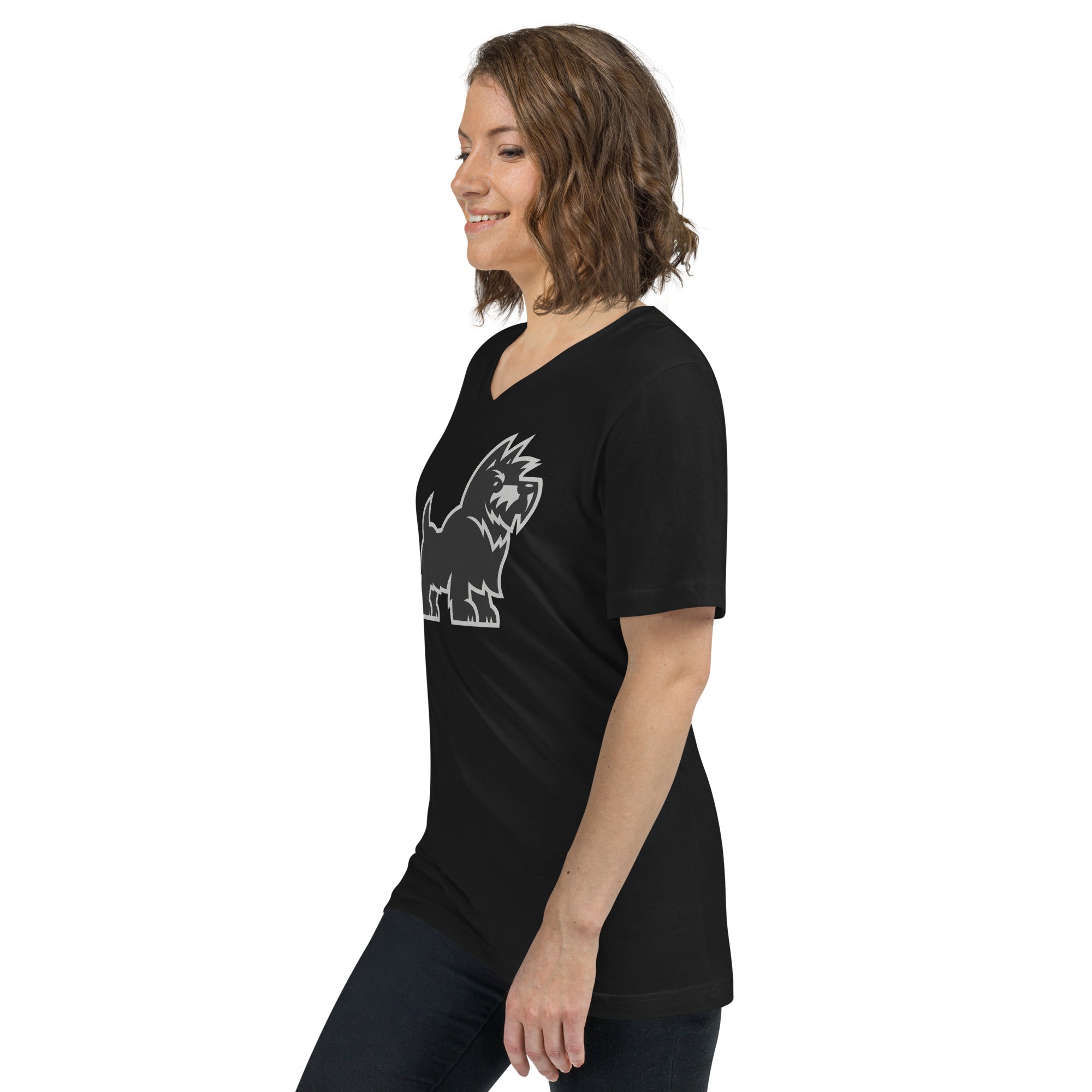 Scotties Unisex Short Sleeve V-Neck T-Shirt