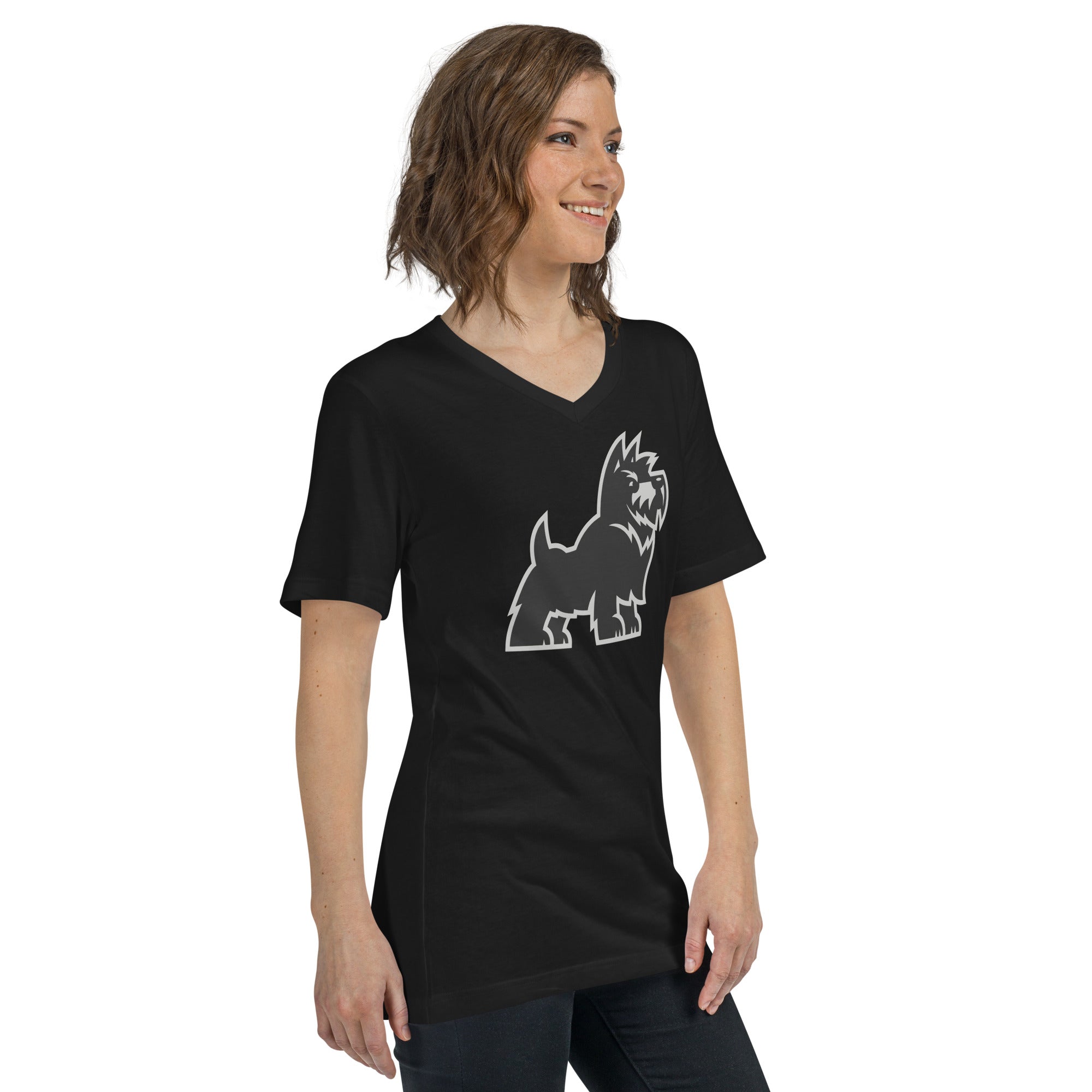Scotties Unisex Short Sleeve V-Neck T-Shirt