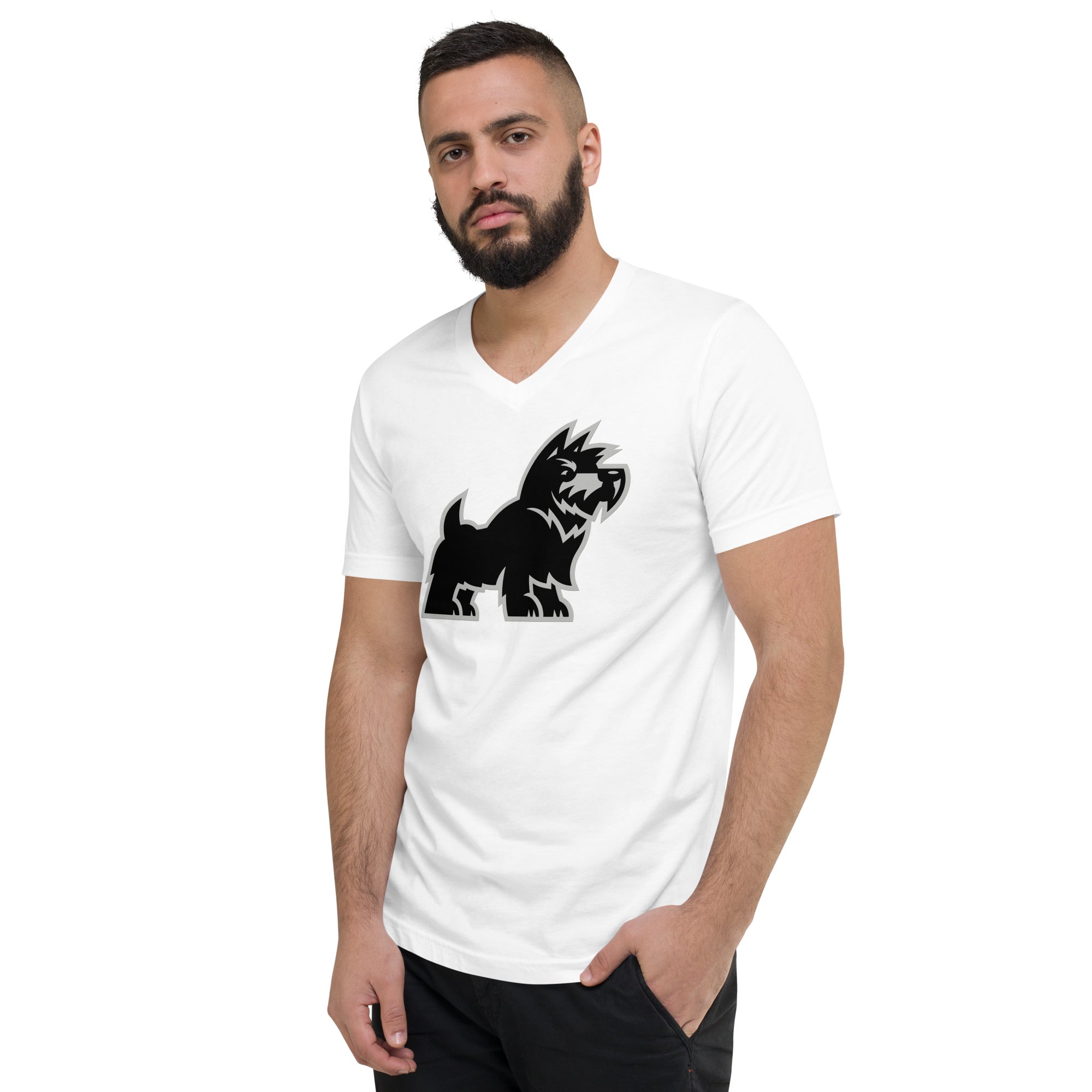 Scotties Unisex Short Sleeve V-Neck T-Shirt