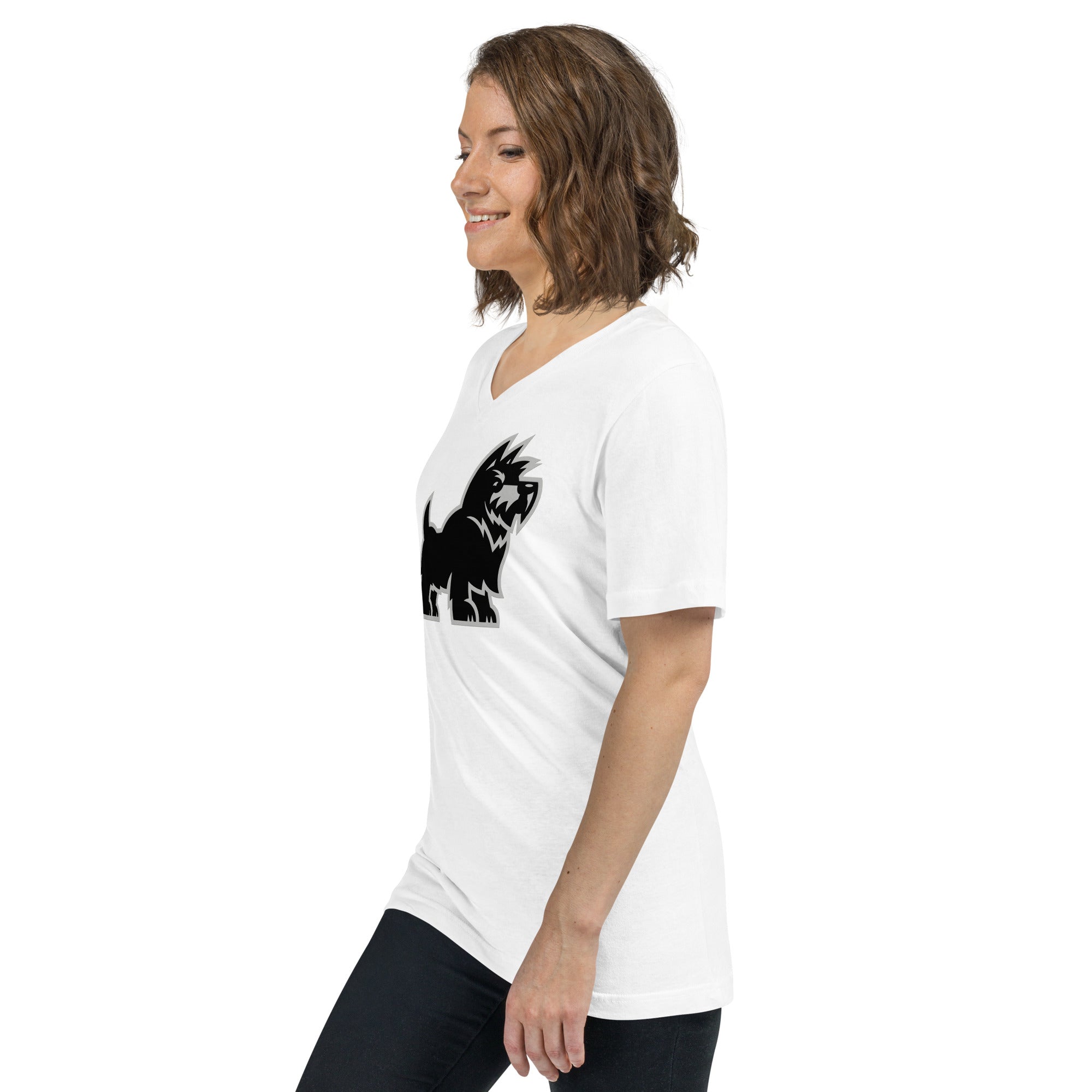 Scotties Unisex Short Sleeve V-Neck T-Shirt