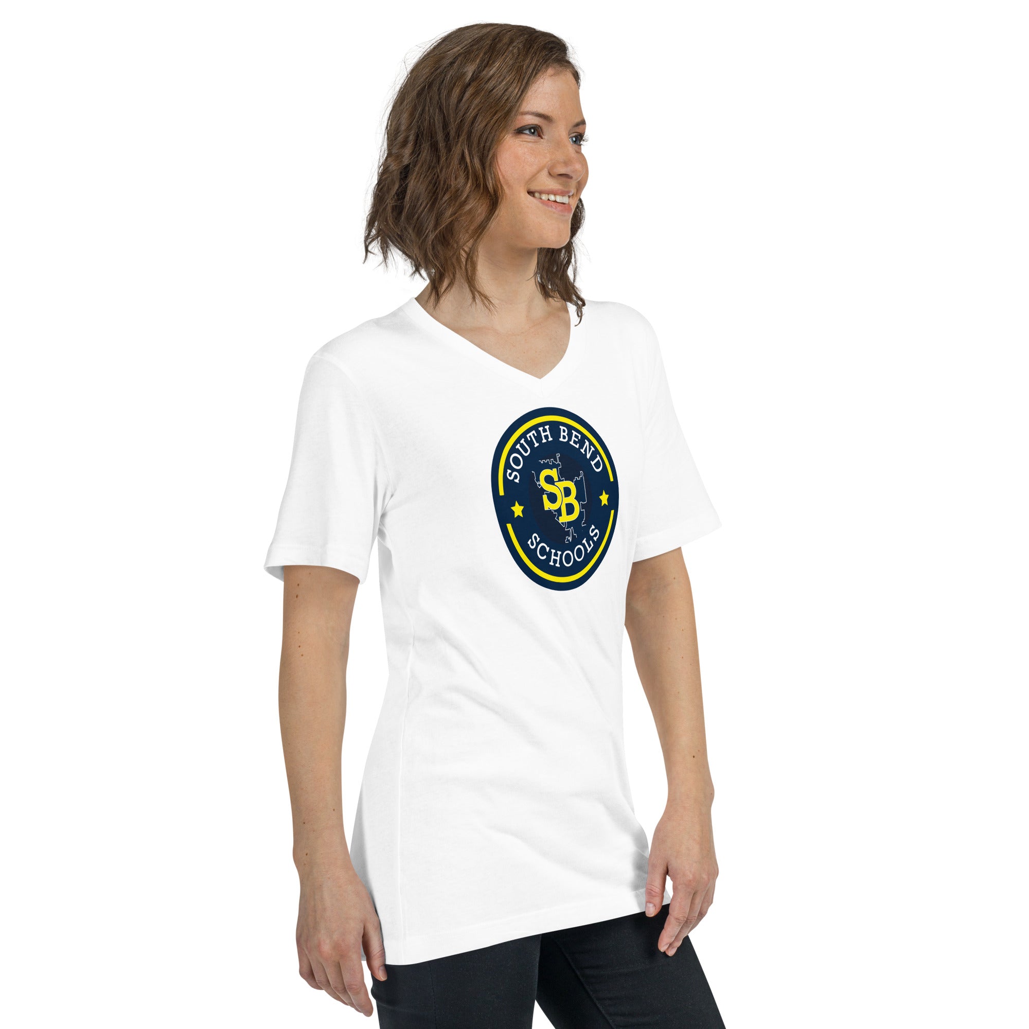 SB Unisex Short Sleeve V-Neck T-Shirt