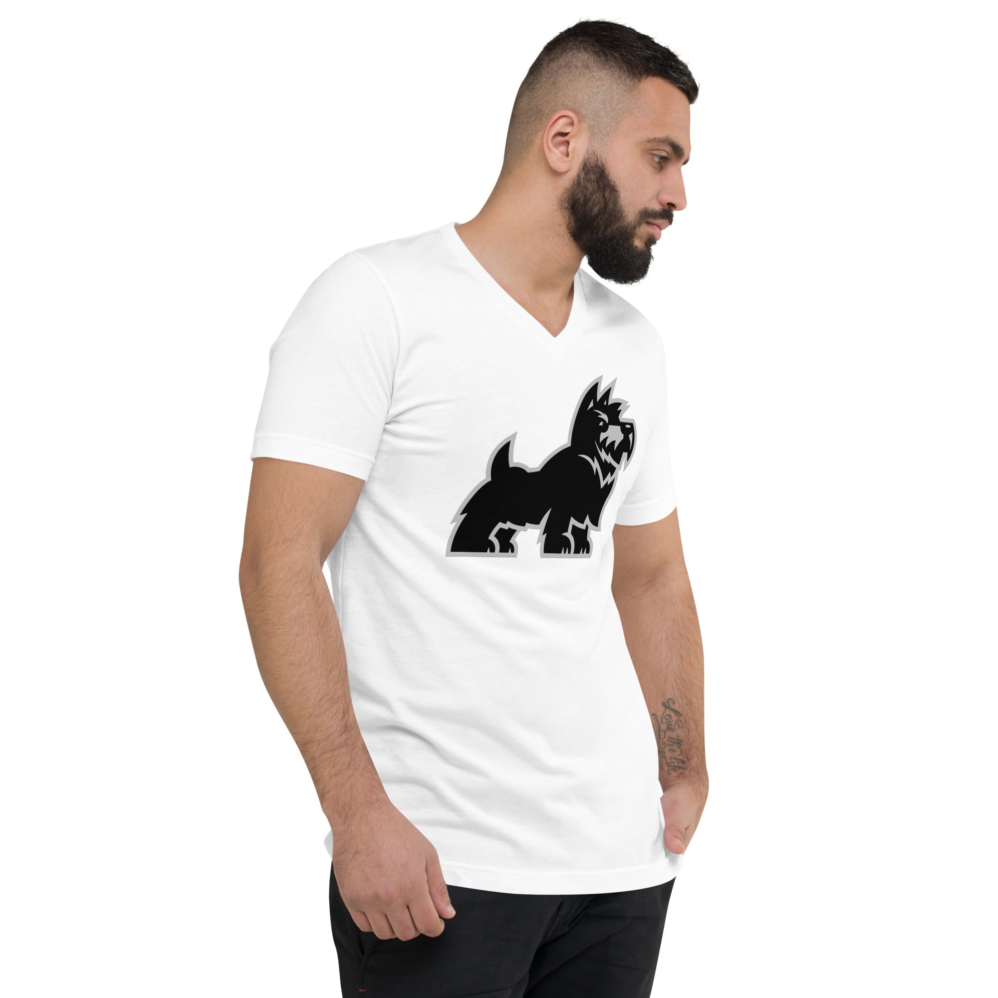 Scotties Unisex Short Sleeve V-Neck T-Shirt